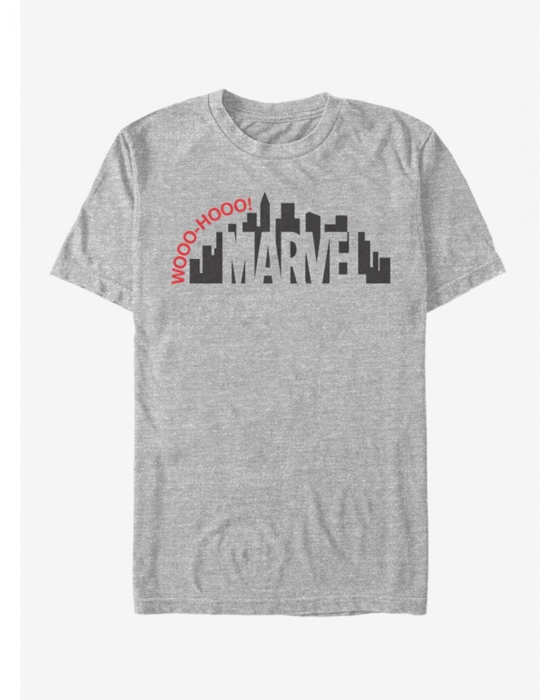 Marvel Spider-Man Skyline Logo T-Shirt $9.37 T-Shirts