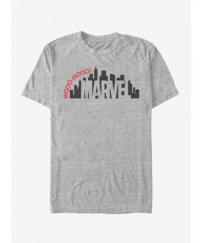 Marvel Spider-Man Skyline Logo T-Shirt $9.37 T-Shirts