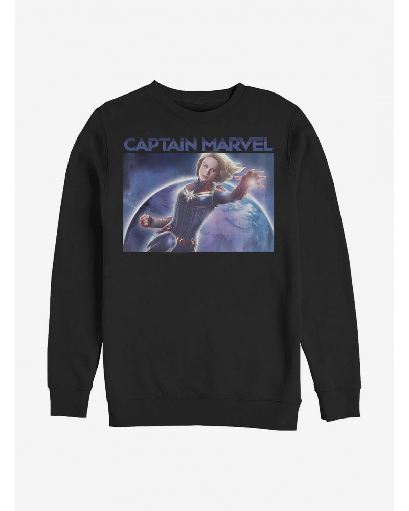 Marvel Captain Marvel Photo Crew Sweatshirt $14.17 Sweatshirts