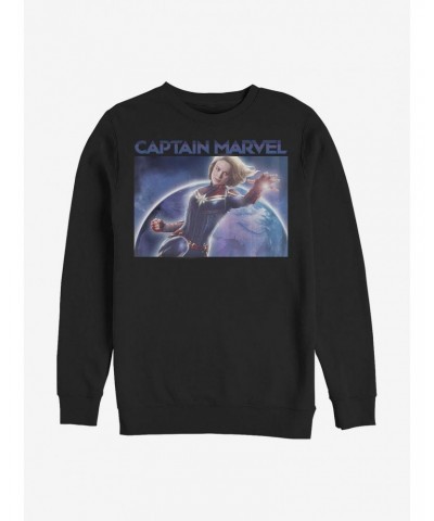 Marvel Captain Marvel Photo Crew Sweatshirt $14.17 Sweatshirts