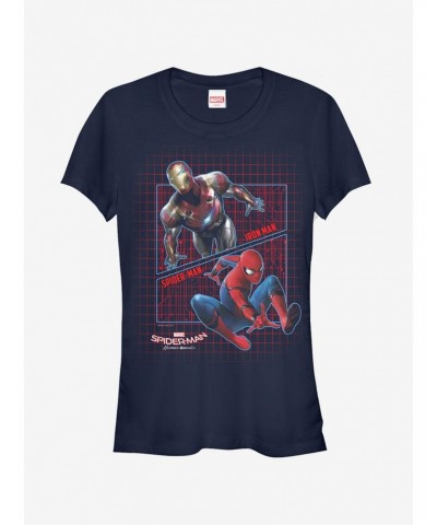 Marvel Spider-Man Homecoming Partner Grid Girls T-Shirt $8.17 T-Shirts