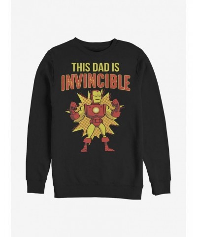 Marvel Iron Man This Dad Is Invincible Crew Sweatshirt $13.28 Sweatshirts