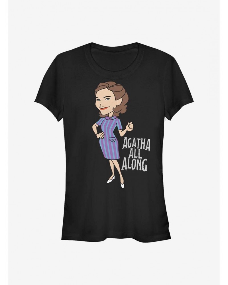 Marvel WandaVision Agatha All Along Girls T-Shirt $9.96 T-Shirts