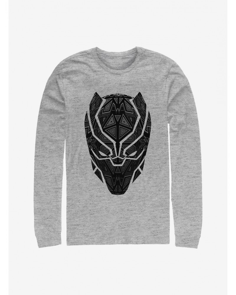 Marvel Black Panther Mask Long-Sleeve T-Shirt $8.69 T-Shirts