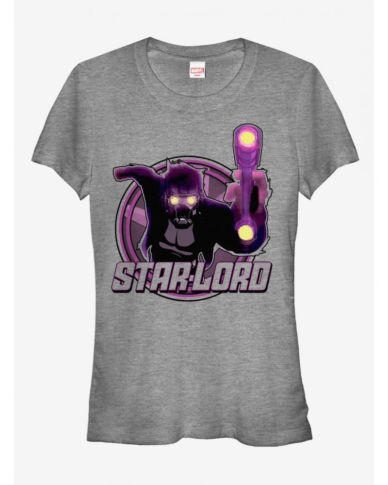 Marvel Guardians of the Galaxy Star-Lord Weapon Girls T-Shirt $8.96 T-Shirts