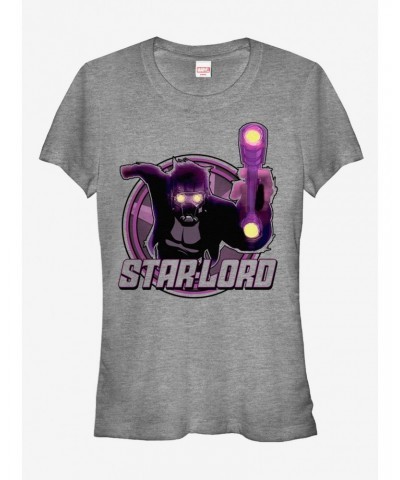 Marvel Guardians of the Galaxy Star-Lord Weapon Girls T-Shirt $8.96 T-Shirts