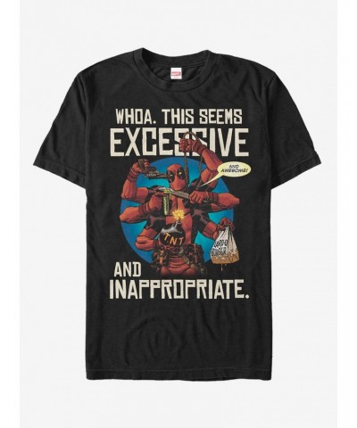 Marvel Deadpool Excessive Destructive Behavior T-Shirt $8.22 T-Shirts