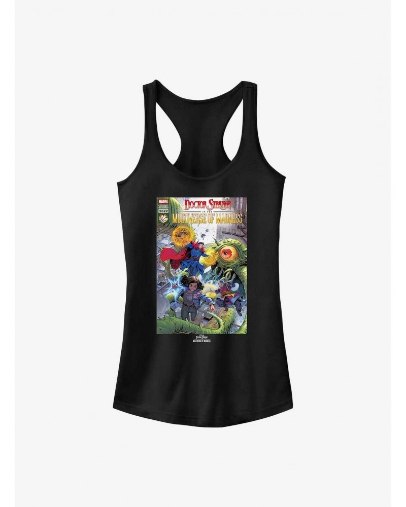 Marvel Doctor Strange In The Multiverse Of Madness Modern Comic Cover Girls Tank $5.98 Tanks