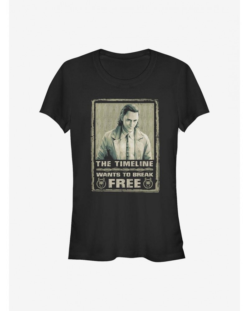 Marvel Loki Break Free Girls T-Shirt $9.56 T-Shirts