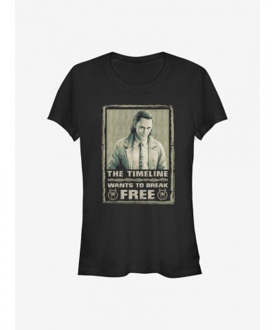 Marvel Loki Break Free Girls T-Shirt $9.56 T-Shirts