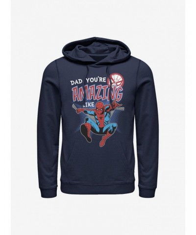 Marvel Spider-Man Amazing Like Dad Hoodie $15.80 Hoodies