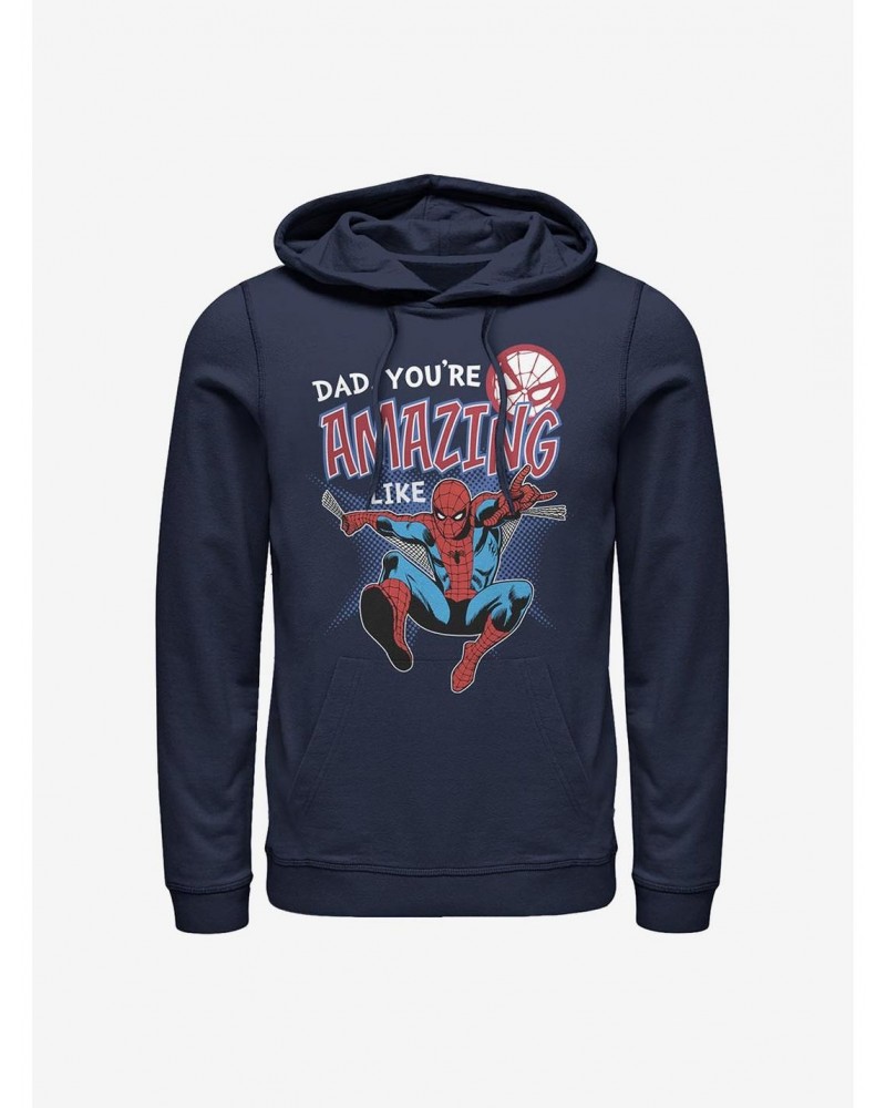 Marvel Spider-Man Amazing Like Dad Hoodie $15.80 Hoodies