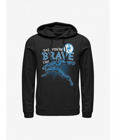 Marvel Black Panther Brave Like Dad Hoodie $14.37 Hoodies