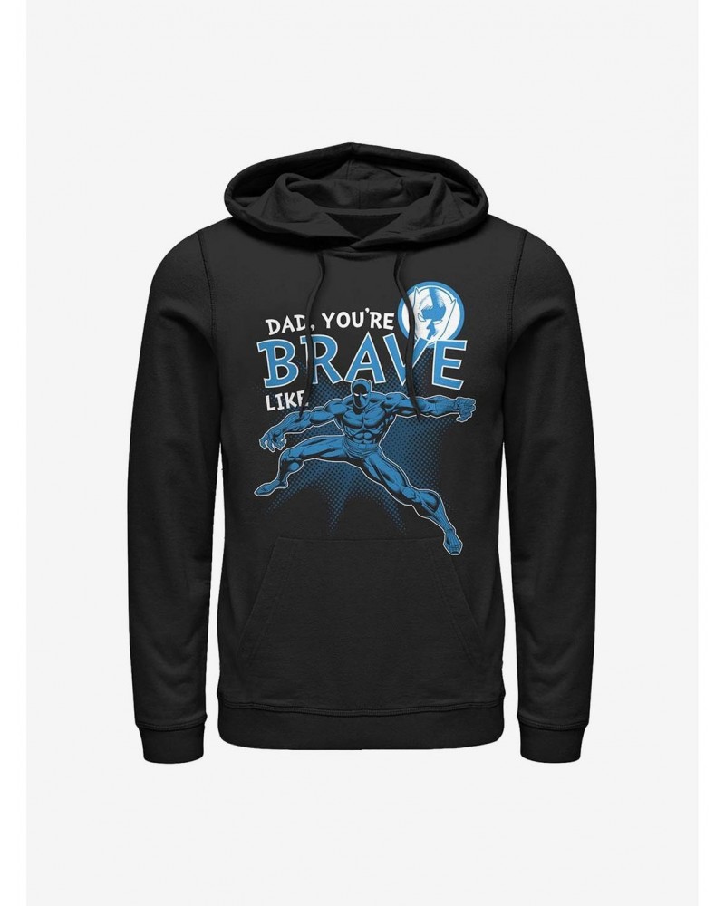 Marvel Black Panther Brave Like Dad Hoodie $14.37 Hoodies