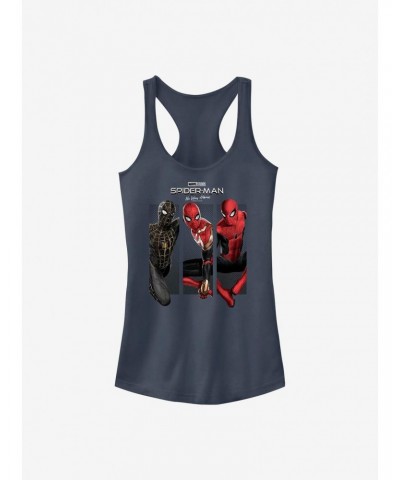 Marvel Spider-Man: No Way Home Three Poses Girls Tank $9.36 Tanks