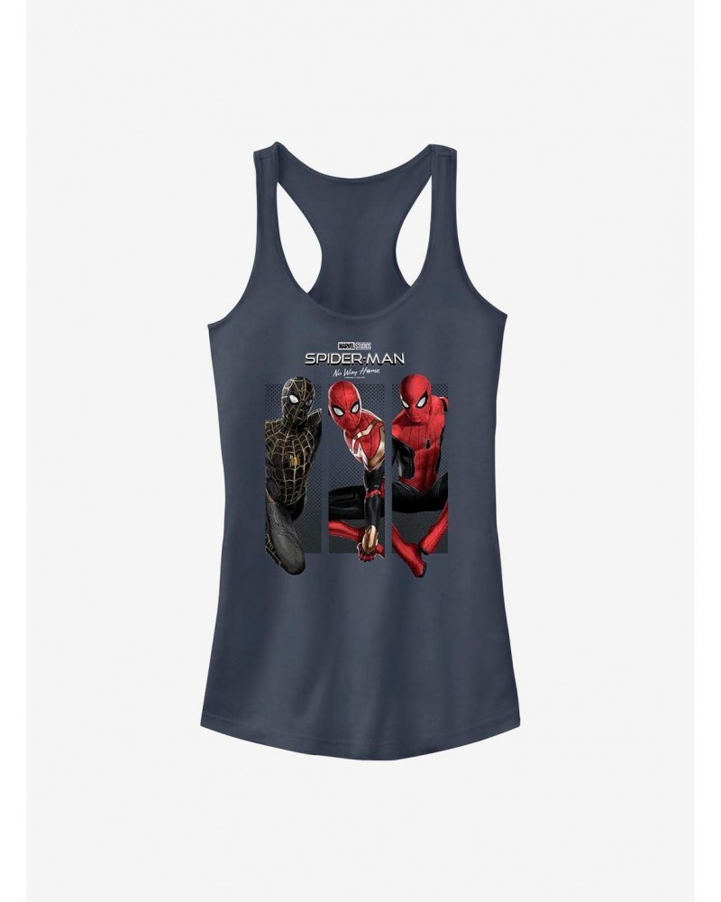 Marvel Spider-Man: No Way Home Three Poses Girls Tank $9.36 Tanks