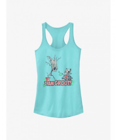 Marvel Guardians Of The Galaxy Grooted Easter Girls Tank $9.96 Tanks