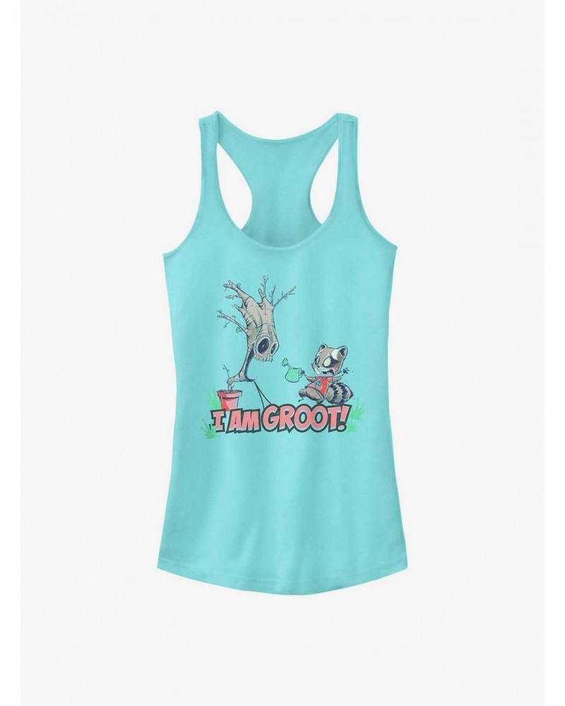 Marvel Guardians Of The Galaxy Grooted Easter Girls Tank $9.96 Tanks