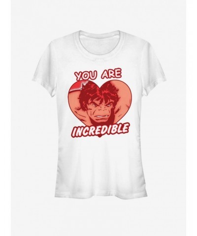 Marvel Hulk Incredible Heart Girls T-Shirt $8.37 T-Shirts