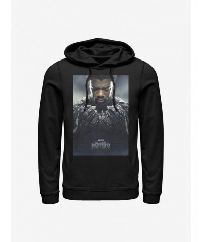 Marvel Black Panther T'Challa Poster Hoodie $12.93 Hoodies