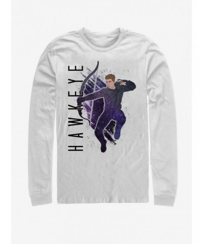 Marvel Avengers: Endgame Hawkeye Painted Long-Sleeve T-Shirt $9.74 T-Shirts