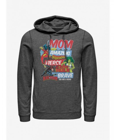 Marvel Spider-Man Retro Mom Hoodie $17.96 Hoodies