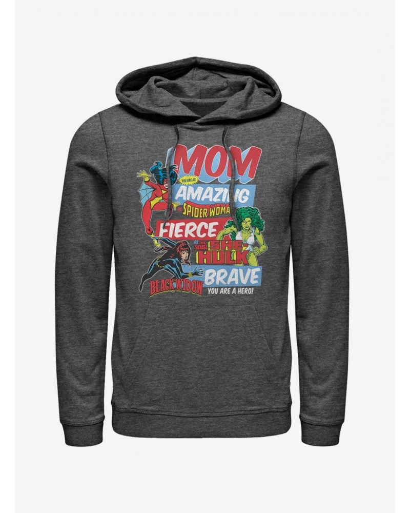 Marvel Spider-Man Retro Mom Hoodie $17.96 Hoodies