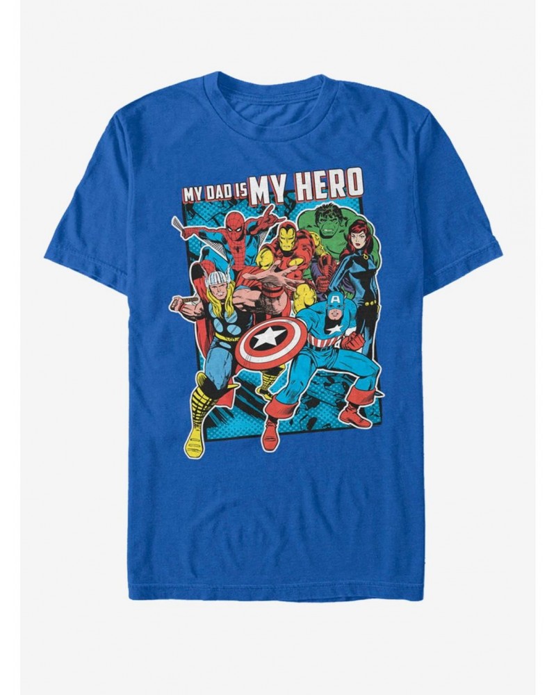 Marvel Hero Dad Heros T-Shirt $8.60 T-Shirts