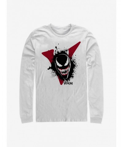 Marvel Venom Splatter Logo Long-Sleeve T-Shirt $8.42 T-Shirts