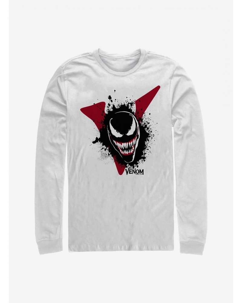 Marvel Venom Splatter Logo Long-Sleeve T-Shirt $8.42 T-Shirts