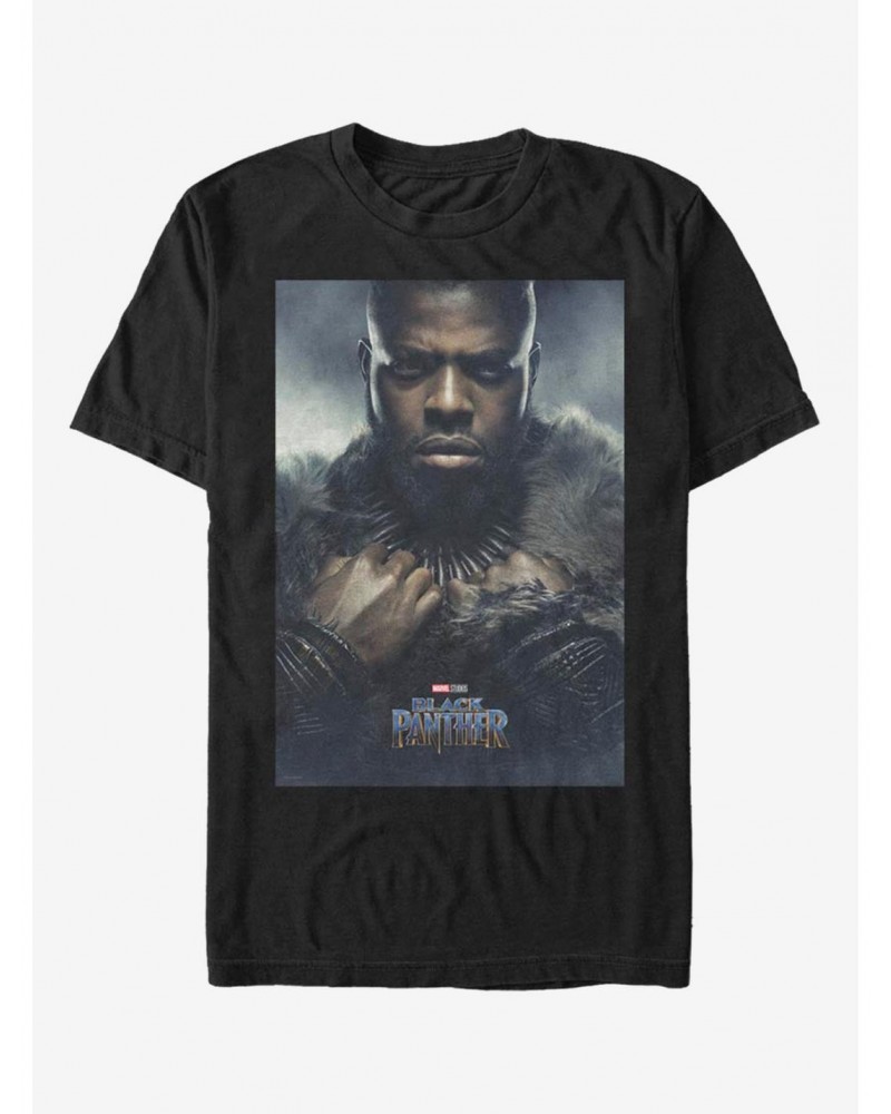 Marvel Black Panther Mbaku Poster T-Shirt $7.84 T-Shirts