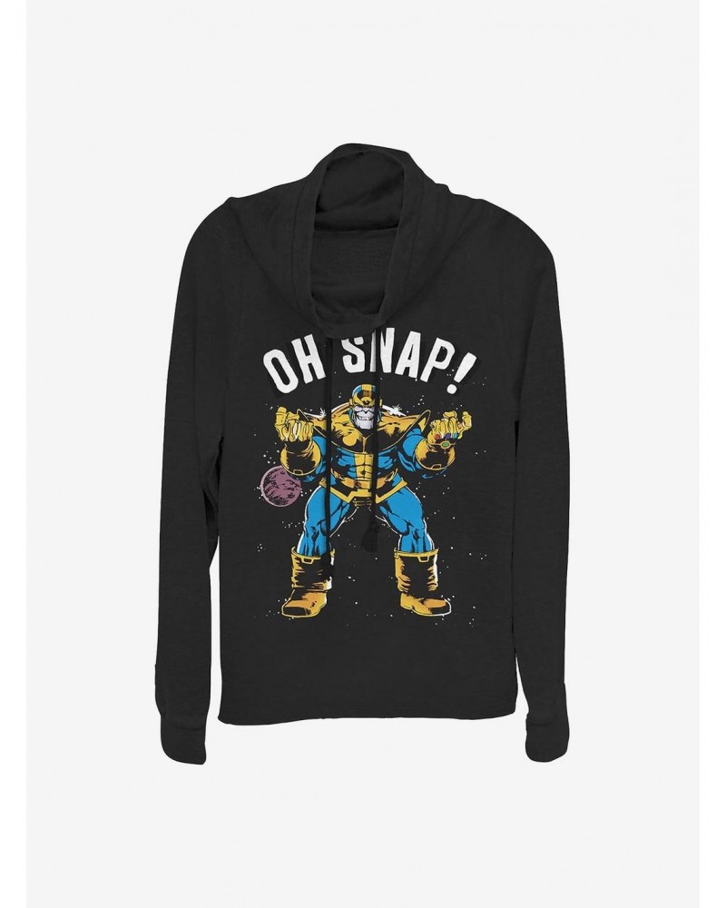 Marvel Avengers Oh Snap! Cowlneck Long-Sleeve Girls Top $15.80 Tops