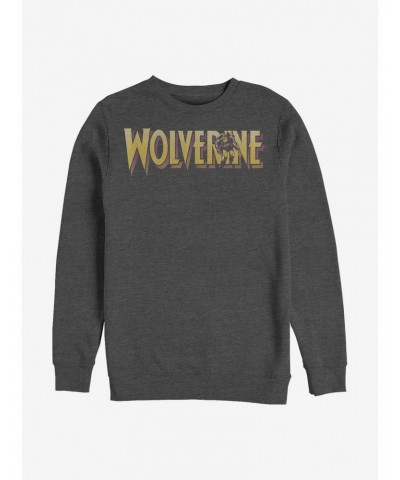 Marvel Wolverine Logo Crew Sweatshirt $10.04 Sweatshirts