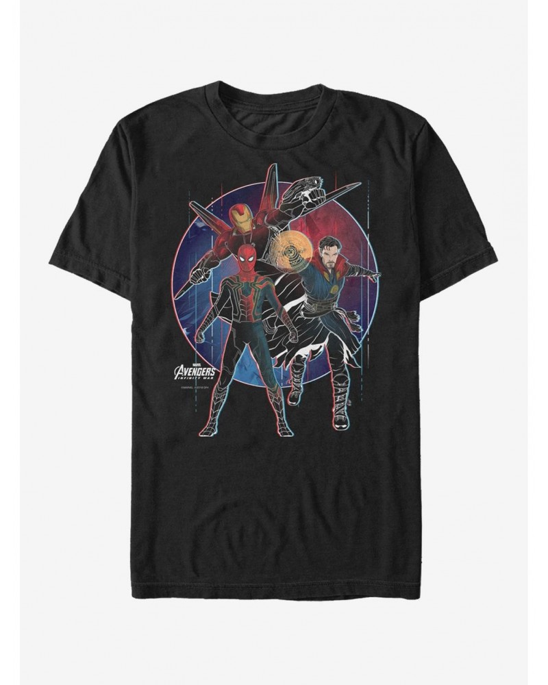 Marvel Avengers: Infinity War Spider-Man Circle T-Shirt $7.84 T-Shirts