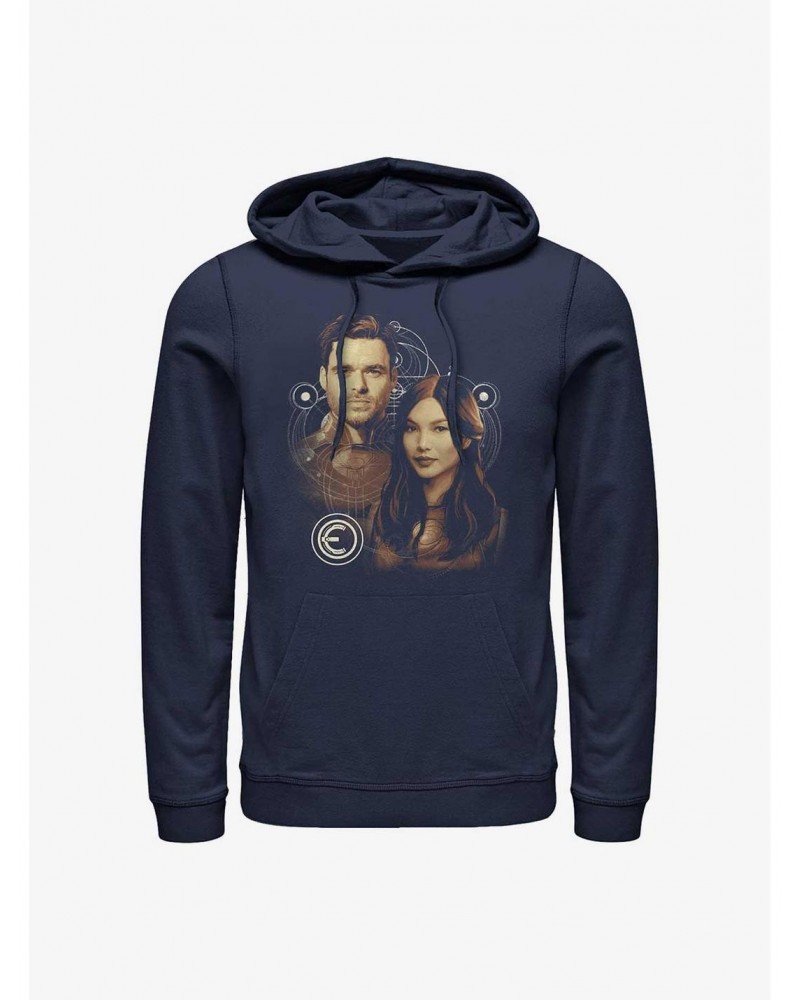 Marvel Eternals Sersi And Ikaris Hoodie $16.52 Hoodies