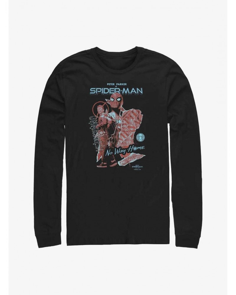 Marvel Spider-Man: No Way Home Peter Parker Is Long-Sleeve T-Shirt $7.90 T-Shirts