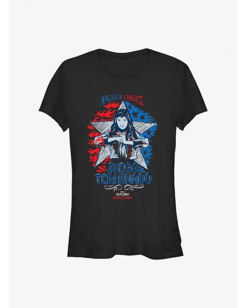 Marvel Doctor Strange In The Multiverse Of Madness Juego Terminado Girls T-Shirt $5.98 T-Shirts