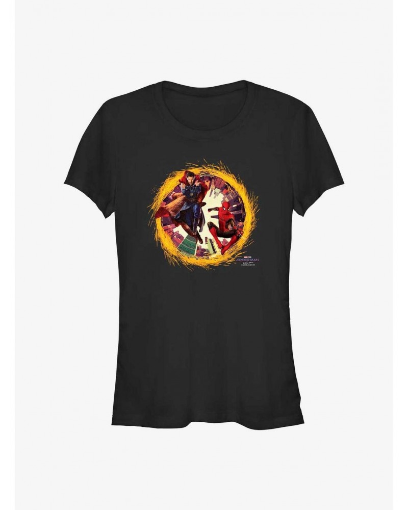 Marvel Spider-Man: No Way Home Spidey Doctor Strange Portal Girls T-Shirt $8.57 T-Shirts