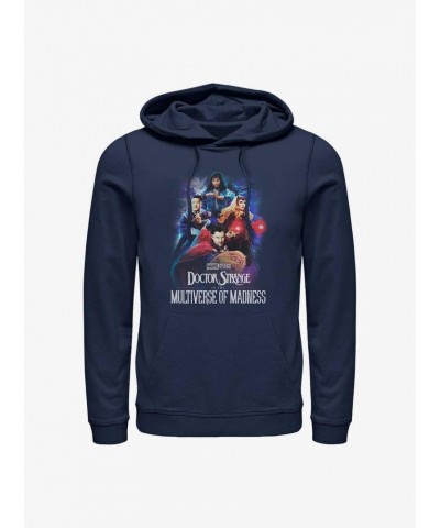 Marvel Doctor Strange In The Multiverse of Madness Poster Group Hoodie $17.60 Hoodies