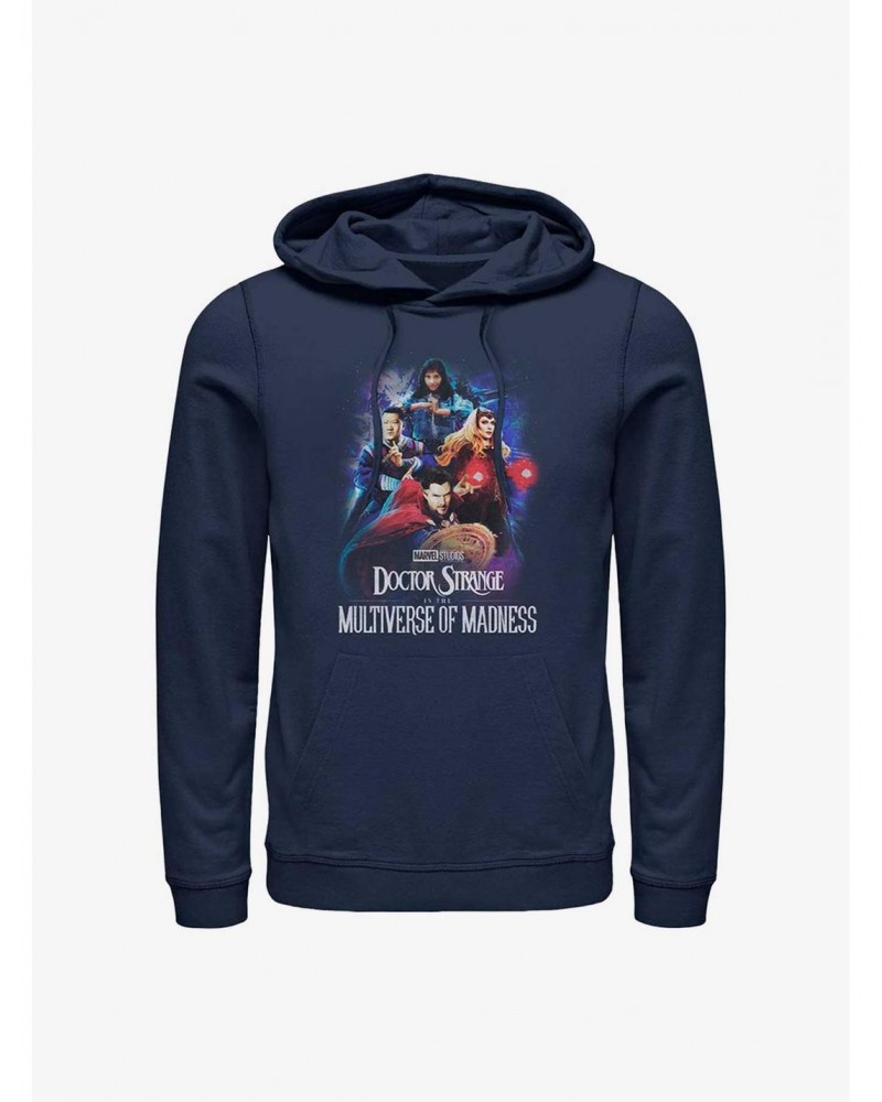 Marvel Doctor Strange In The Multiverse of Madness Poster Group Hoodie $17.60 Hoodies