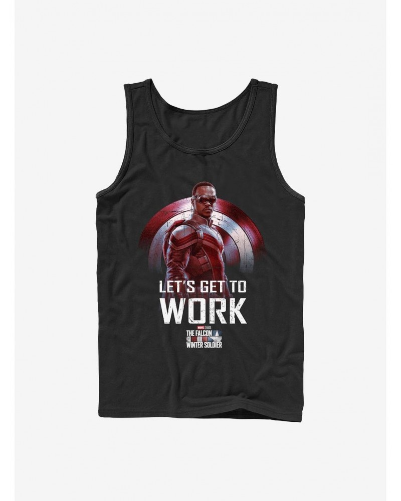 Marvel The Falcon And The Winter Soldier Let's Get To Work Tank $8.37 Tanks