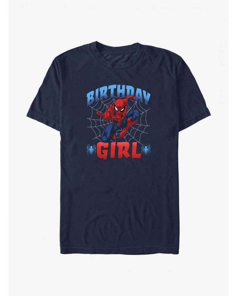 Marvel Spider-Man Birthday Girl Spidey T-Shirt $9.37 T-Shirts