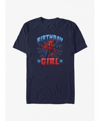 Marvel Spider-Man Birthday Girl Spidey T-Shirt $9.37 T-Shirts