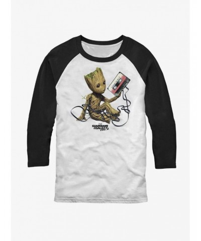 Marvel Guardians of the Galaxy Groot Tape Raglan T-Shirt $9.83 T-Shirts