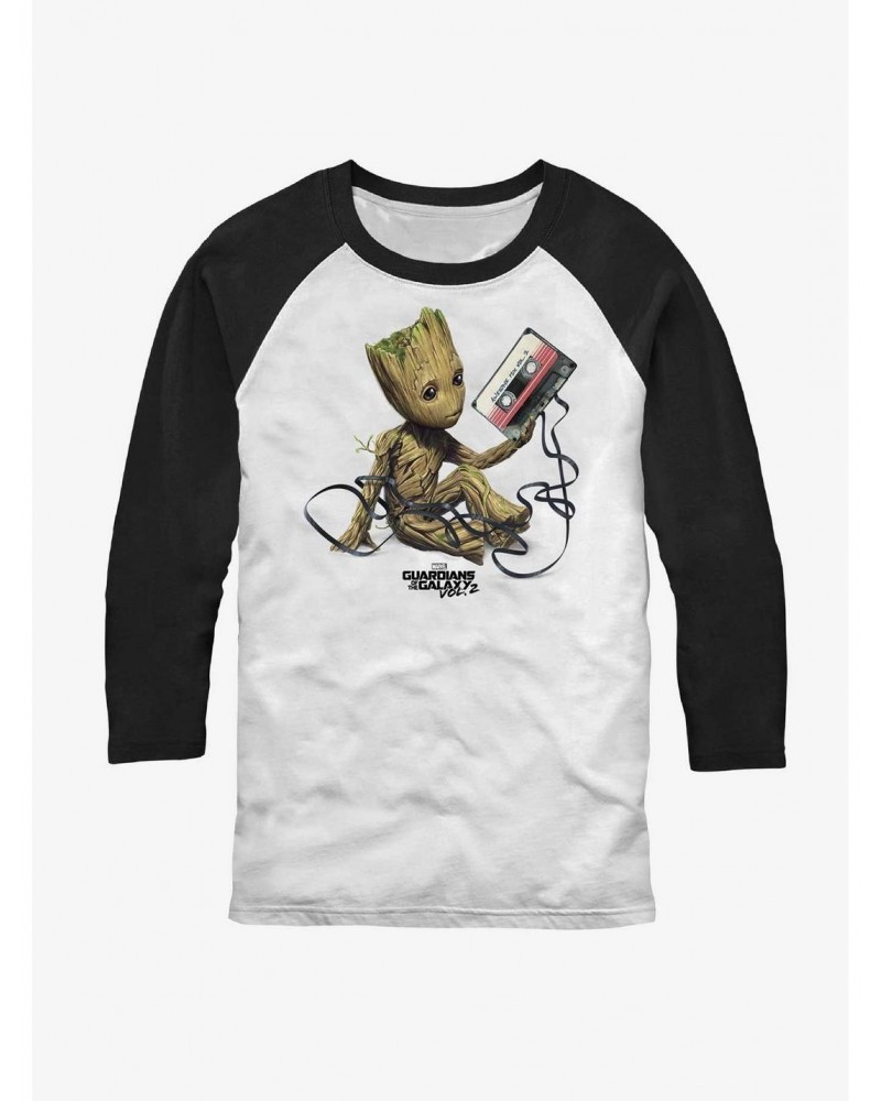 Marvel Guardians of the Galaxy Groot Tape Raglan T-Shirt $9.83 T-Shirts