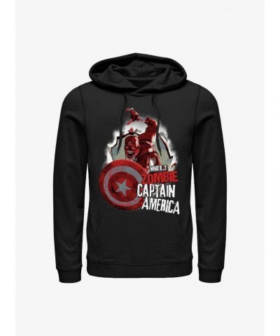 Marvel What If...? Breakthrough Zombie Captain America Hoodie $17.96 Hoodies