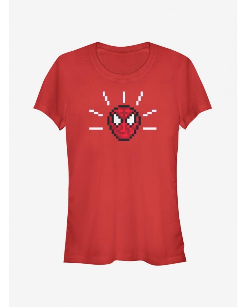 Marvel Spider-Man Pixel Spidey Sense Girls T-Shirt $6.97 T-Shirts