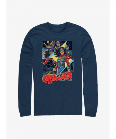 Marvel Ms. Marvel Embiggen Long-Sleeve T-Shirt $12.11 T-Shirts