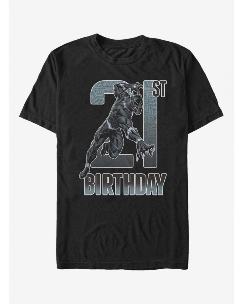 Marvel Black Panther 21st Birthday T-Shirt $8.99 T-Shirts