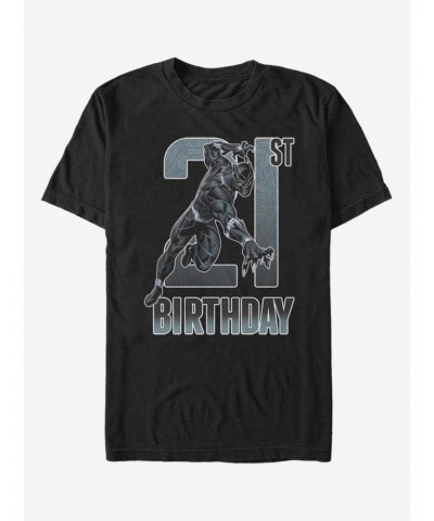 Marvel Black Panther 21st Birthday T-Shirt $8.99 T-Shirts